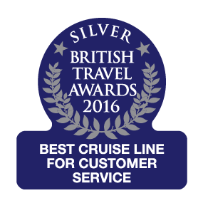 British Travel Awards 2016 Silver Best Cruise Line for Customer Service